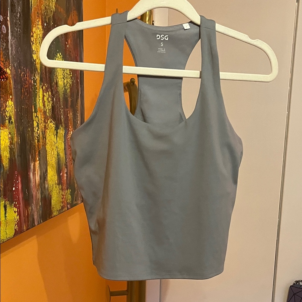 DSG Charcoal Racerback Sports Bra NWOT